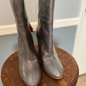 Zara Leather Ankle Boots